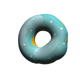 3D五角星甜甜圈