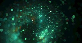 绿色光影斑点晚会粒子舞台背景