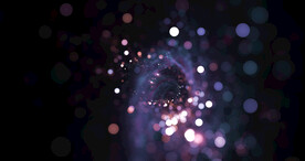 梦幻光影斑点晚会粒子舞台背景