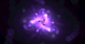 紫色光影斑点晚会粒子舞台背景