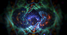 炫酷光影斑点晚会粒子舞台背景