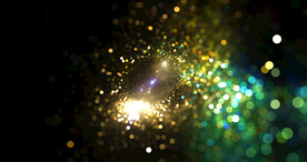 炫酷光影斑点晚会粒子舞台背景