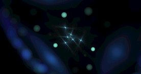 蓝色光影斑点晚会粒子舞台背景