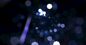 蓝色光影斑点晚会粒子舞台背景