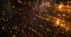 金色光影斑点晚会粒子舞台背景
