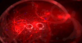 红色光影斑点晚会粒子舞台背景