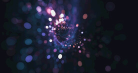 紫色光影斑点晚会粒子舞台背景