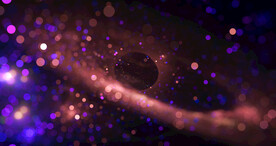 唯美光影斑点晚会粒子舞台背景