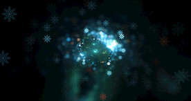 绿色光影斑点晚会粒子舞台背景