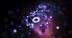 唯美光影斑点晚会粒子舞台背景