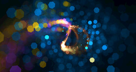 唯美光影斑点晚会粒子舞台背景