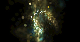 深邃光影斑点晚会粒子舞台背景