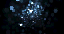 深邃光影斑点晚会粒子舞台背景