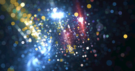 梦幻光影斑点晚会粒子舞台背景