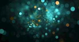 绿色光影斑点晚会粒子舞台背景