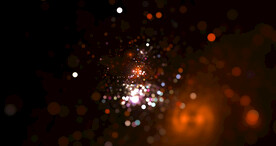梦幻光影斑点晚会粒子舞台背景