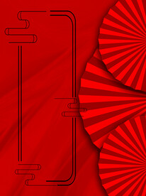 红色背景