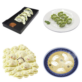 卡通水饺蒸饺煎饺包饺子吃饺子