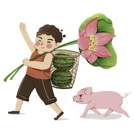 夏天夏季卡通元素