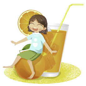 夏天夏季卡通元素