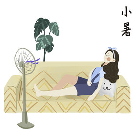 夏天夏季卡通元素