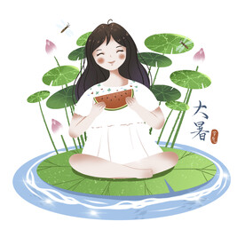 夏天夏季卡通元素