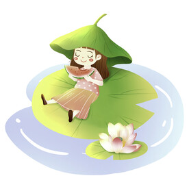 夏天夏季卡通元素