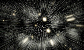 动感空间粒子星空穿梭图片