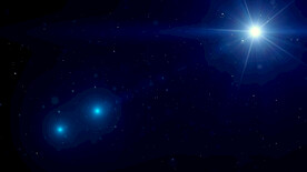 蓝色科技感粒子光影光晕背景