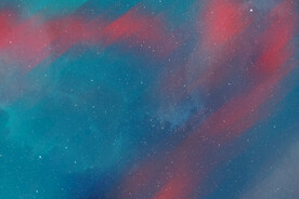 唯美极光星空背景图