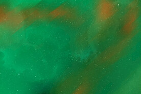 唯美极光星空背景图