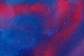 唯美极光星空背景图