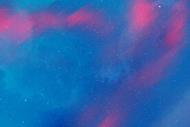 唯美极光星空背景图