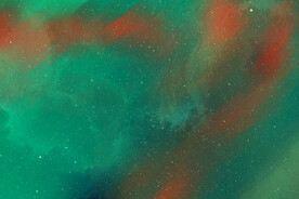 唯美极光星空背景图