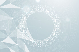 科技感智能多边形背景图片