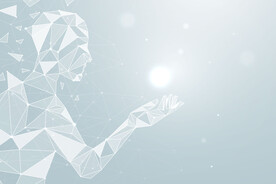 科技感智能多边形背景图片