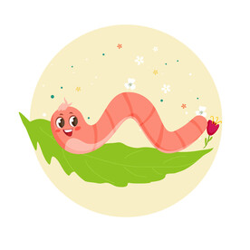  毛毛虫矢量昆虫 