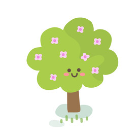 幼儿园树图案 