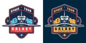 太空系列矢量插画