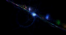 色彩爆发飞溅宇宙星空图片