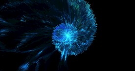 色彩爆发飞溅宇宙星空图片