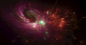 酷炫爆破放射宇宙星空图片