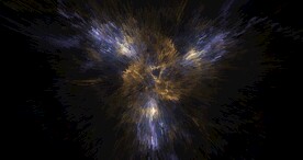 酷炫爆破放射宇宙星空图片