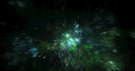 酷炫爆破放射宇宙星空图片