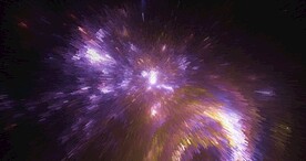 喷溅发散放射绚丽宇宙星空图片