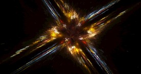 酷炫爆破放射宇宙星空