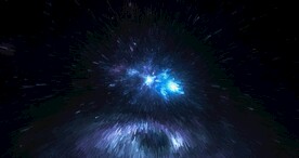 酷炫爆破放射宇宙星空