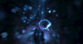 酷炫爆破放射宇宙星空