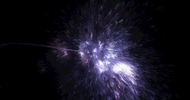 酷炫爆破放射宇宙星空