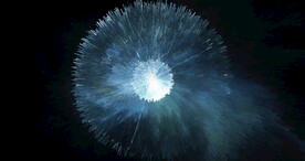 酷炫爆破放射宇宙星空